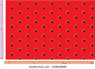 dog seamless pattern color bone