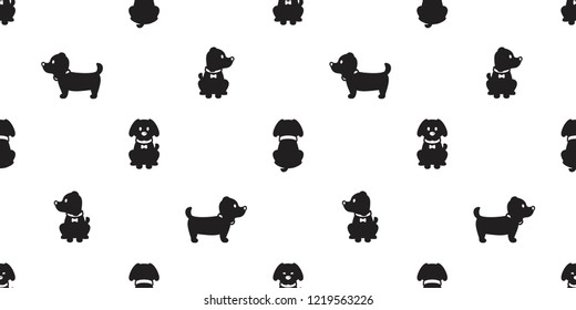 Dog seamless pattern french bulldog vector puppy scarf isolated cartoon illustration repeat wallpaper tile background