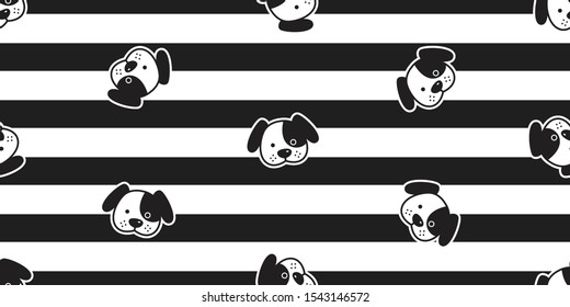 dog seamless pattern french bulldog striped vector cartoon scarf isolated repeat wallpaper tile background doodle illustration design