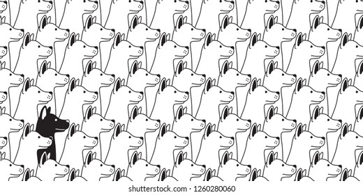 dog seamless pattern vector french bulldog house  scarf hound isolated repeat wallpaper tile background illustration doodle