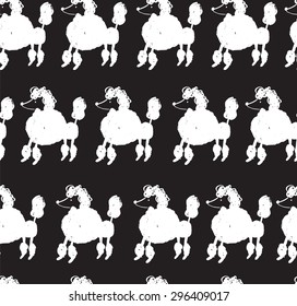 Dog seamless pattern. Vector illustration.