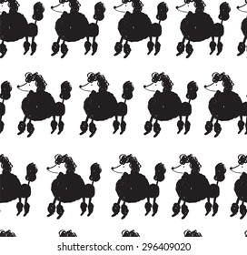 Dog seamless pattern. Vector illustration.