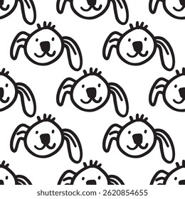 Dog seamless pattern for your design: textile, posters