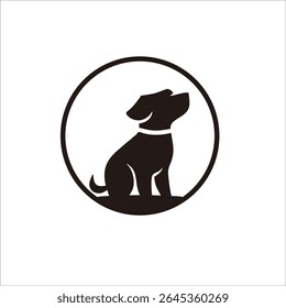 Diseño de logotipo de sombra de perro para su marca e identidad de empresa