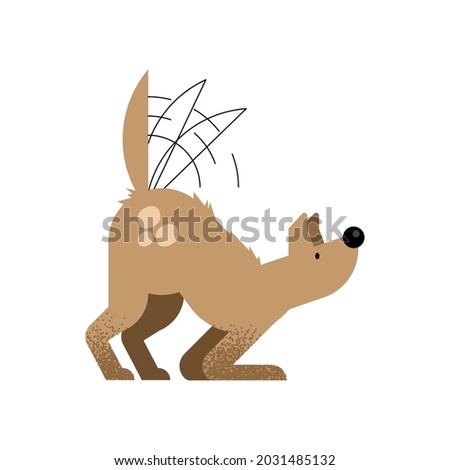dog shaking off character icon