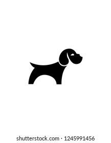 Dog shaped vector logo design would be most suitable for any dog care related services.