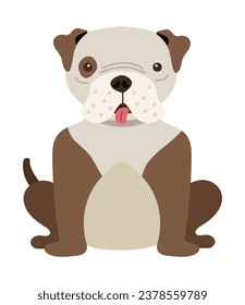 dog shar pei vector isolated