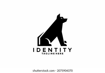 Dog Sharp Style Minimalist Logo Design