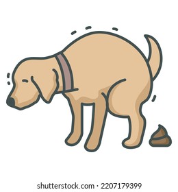 Icono de vector Dog Shit para uso comercial