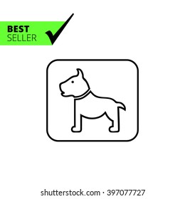 Dog sign icon