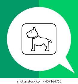 Dog sign icon