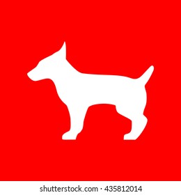 Dog sign illustration