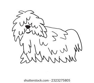 Dog sign illustration image. 
Hand drawn image artwork of dog. 
Simple cute original logo.
Hand drawn vector illustration for posters, cards, t-shirts.