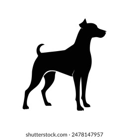 dog sihlouette vector design art