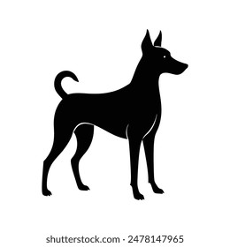 dog sihlouette vector design art
