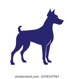 dog sihlouette vector design art