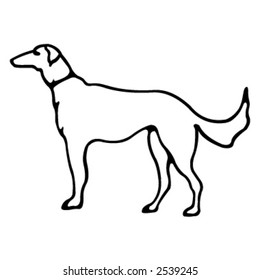 Dog silhouette