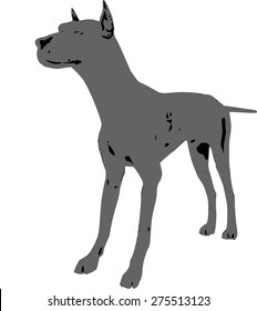 Dog silhouette