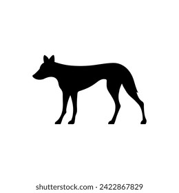 Dog silhouette. Dog breed icon.  Pet care concept. Vet concept. Vector