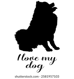 dog silhouette, dog, dog breeds, logo, vector, silhouette, i love my dog, animal, illustration, icon, sign, design, black, symbol, pet, love
