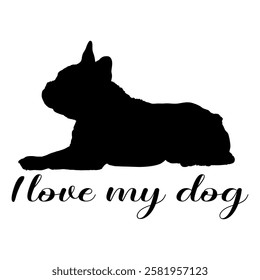 dog silhouette, dog, dog breeds, logo, vector, silhouette, i love my dog, animal, illustration, icon, sign, design, black, symbol, pet, love
