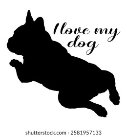 dog silhouette, dog, dog breeds, logo, vector, silhouette, i love my dog, animal, illustration, icon, sign, design, black, symbol, pet, love
