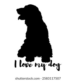 dog silhouette, dog, dog breeds, logo, vector, silhouette, i love my dog, animal, illustration, icon, sign, design, black, symbol, pet, love

