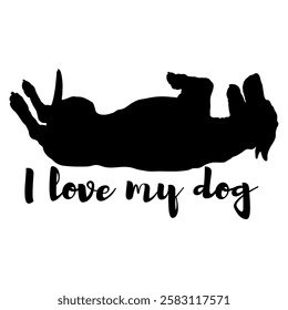 dog silhouette, dog, dog breeds, logo, vector, silhouette, i love my dog, animal, illustration, icon, sign, design, black, symbol, pet, love
