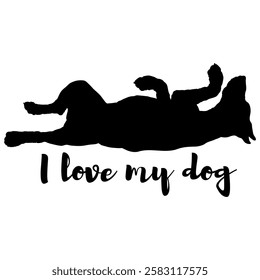 dog silhouette, dog, dog breeds, logo, vector, silhouette, i love my dog, animal, illustration, icon, sign, design, black, symbol, pet, love
