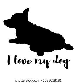 dog silhouette, dog, dog breeds, logo, vector, silhouette, i love my dog, animal, illustration, icon, sign, design, black, symbol, pet, love
