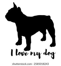 dog silhouette, dog, dog breeds, logo, vector, silhouette, i love my dog, animal, illustration, icon, sign, design, black, symbol, pet, love
