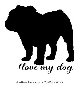 dog silhouette, dog, dog breeds, logo, vector, silhouette, i love my dog, animal, illustration, icon, sign, design, black, symbol, pet, love
