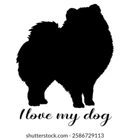 dog silhouette, dog, dog breeds, logo, vector, silhouette, i love my dog, animal, illustration, icon, sign, design, black, symbol, pet, love
