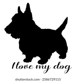 dog silhouette, dog, dog breeds, logo, vector, silhouette, i love my dog, animal, illustration, icon, sign, design, black, symbol, pet, love
