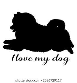 dog silhouette, dog, dog breeds, logo, vector, silhouette, i love my dog, animal, illustration, icon, sign, design, black, symbol, pet, love
