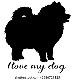 dog silhouette, dog, dog breeds, logo, vector, silhouette, i love my dog, animal, illustration, icon, sign, design, black, symbol, pet, love
