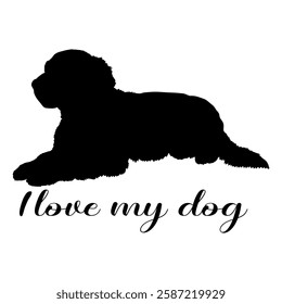 Dog silhouette, dog, dog breeds, logo, vector, silhouette, i love my dog, animal, illustration, icon, sign, design, black, symbol, pet, love