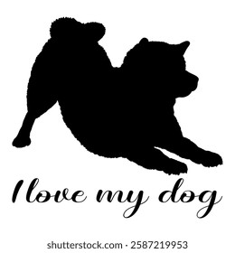 Dog silhouette, dog, dog breeds, logo, vector, silhouette, i love my dog, animal, illustration, icon, sign, design, black, symbol, pet, love