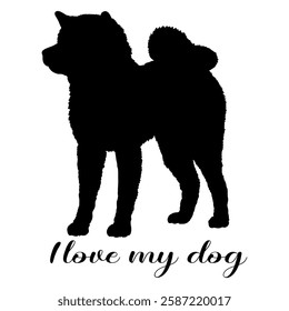 Dog silhouette, dog, dog breeds, logo, vector, silhouette, i love my dog, animal, illustration, icon, sign, design, black, symbol, pet, love