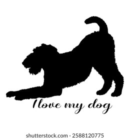 dog silhouette, dog, dog breeds, logo, vector, silhouette, i love my dog, animal, illustration, icon, sign, design, black, symbol, pet, love
