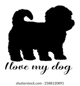 dog silhouette, dog, dog breeds, logo, vector, silhouette, i love my dog, animal, illustration, icon, sign, design, black, symbol, pet, love
