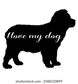 dog silhouette, dog, dog breeds, logo, vector, silhouette, i love my dog, animal, illustration, icon, sign, design, black, symbol, pet, love
