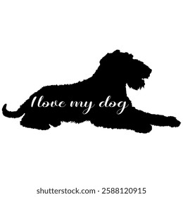 dog silhouette, dog, dog breeds, logo, vector, silhouette, i love my dog, animal, illustration, icon, sign, design, black, symbol, pet, love
