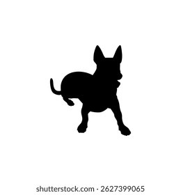 Dog Silhouette, can use for Logo, Art Illustration, Apps, Pictogram, Website, or Graphic Design Element. Vector Illustration 