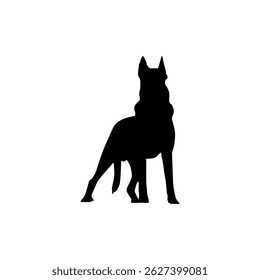 Dog Silhouette, can use for Logo, Art Illustration, Apps, Pictogram, Website, or Graphic Design Element. Vector Illustration 