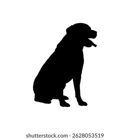 Dog Silhouette, can use for Logo, Art Illustration, Apps, Pictogram, Website, or Graphic Design Element. Vector Illustration 