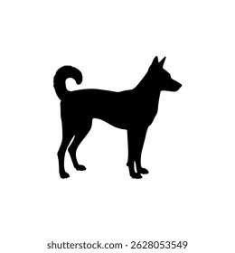 Dog Silhouette, can use for Logo, Art Illustration, Apps, Pictogram, Website, or Graphic Design Element. Vector Illustration 