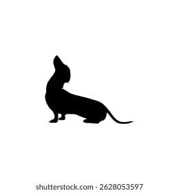 Dog Silhouette, can use for Logo, Art Illustration, Apps, Pictogram, Website, or Graphic Design Element. Vector Illustration 