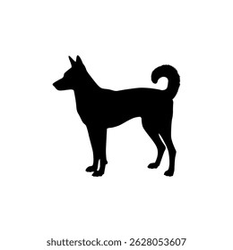 Dog Silhouette, can use for Logo, Art Illustration, Apps, Pictogram, Website, or Graphic Design Element. Vector Illustration 