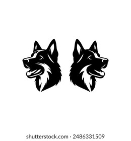 Dog silhouette design vector eps